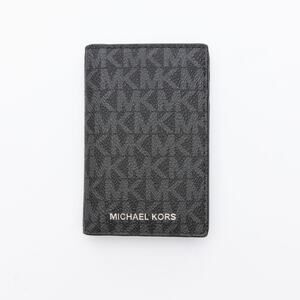 Michael Kors Men's Signature Folding Card Case Black (pre-owned)